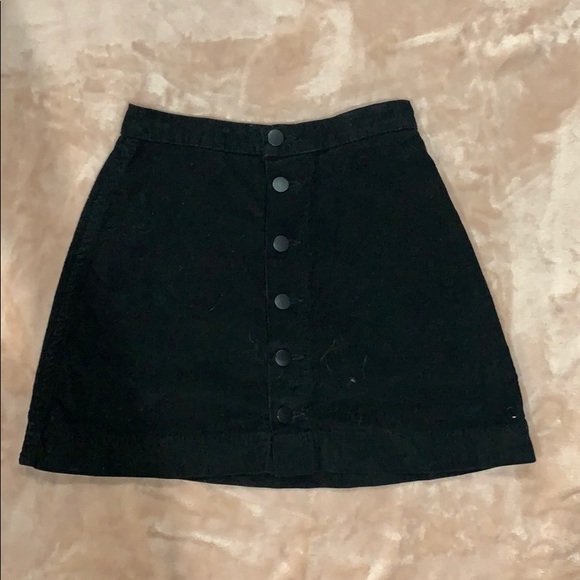 American Apparel Dresses & Skirts - Black mini button front skirt American Apparel Dresses & Skirts - Black mini button front skirt